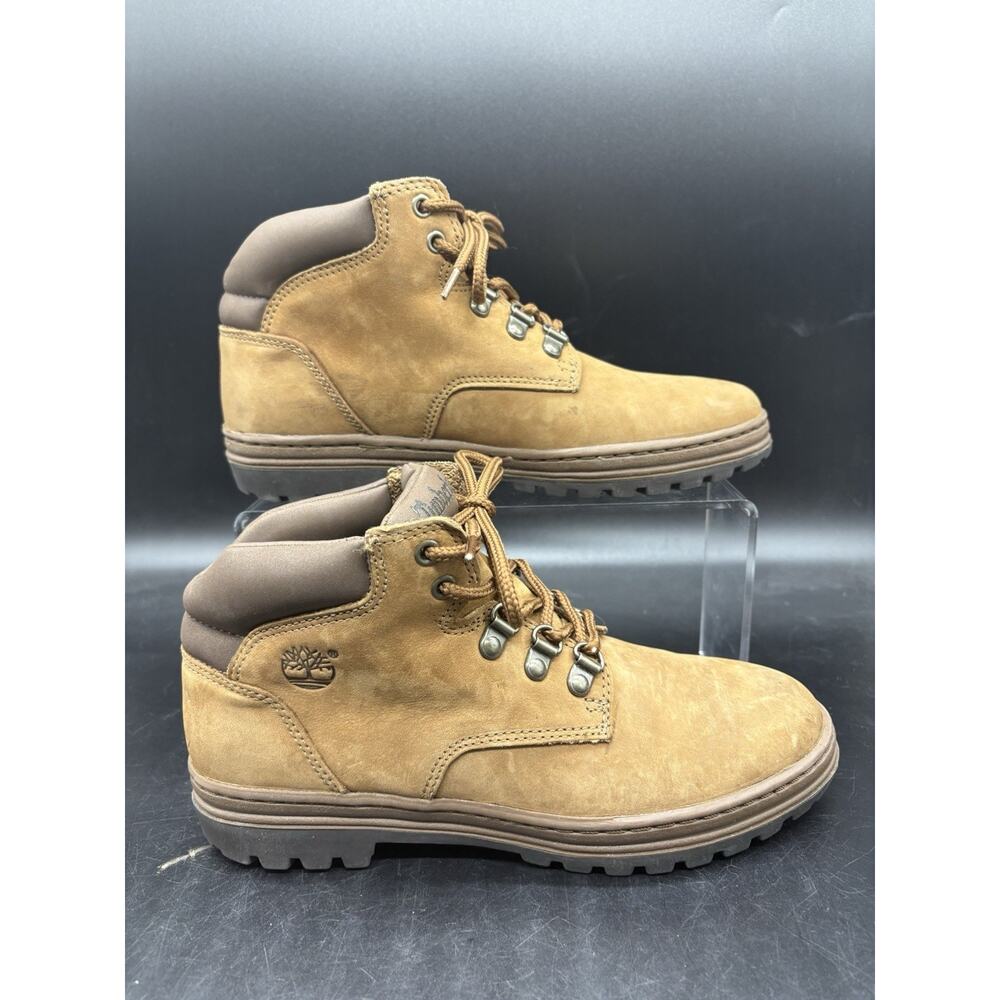 Timberland Mens Size 7.5 M Ankle Hiking Work Boots Booties Brown Leather 60356
